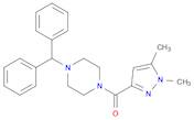(4-Benzhydrylpiperazin-1-yl)(1,5-dimethyl-1H-pyrazol-3-yl)methanone