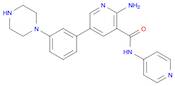2-Amino-5-(3-(piperazin-1-yl)phenyl)-N-(pyridin-4-yl)nicotinamide