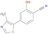 2-hydroxy-4-(4-methylthiazol-5-yl)benzonitrile