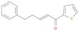 (2E)-5-phenyl-1-(2-thienyl)-2-penten-1-one