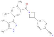4-[1-[5-(4,5-dimethyl-1H-pyrazol-3-yl)-2,4-dimethylbenzoyl]-3-azetidinyl]-benzonitrile
