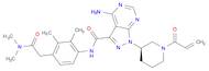 4-amino-N-[4-[2-(dimethylamino)-2-oxoethyl]-2,3-dimethylphenyl]-1-[(3R)-1-(1-oxo-2-propen-1-yl)-3-piperidinyl]-1H-pyrazolo[3,4-d]pyrimidine-3-carboxamide