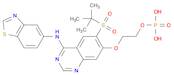 2-[[4-(5-benzothiazolylamino)-6-[(1,1-dimethylethyl)sulfonyl]-7-quinazolinyl]oxy]-ethanol, 1-(dihydrogen phosphate)