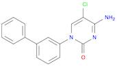 4-amino-1-[1,1′-biphenyl]-3-yl-5-chloro-2(1H)-pyrimidinone