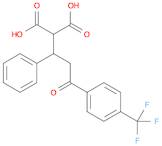2-[3-oxo-1-phenyl-3-[4-(trifluoromethyl)phenyl]propyl]-propanedioic acid