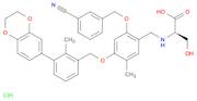N-[[2-[(3-cyanophenyl)methoxy]-4-[[3-(2,3-dihydro-1,4-benzodioxin-6-yl)-2-methylphenyl]methoxy]-5-methylphenyl]methyl]-D-serine, monohydrochloride