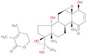 5β,6β-epoxy-4β,14,17α,20,22R-pentahydroxy-1-oxo-ergosta-2,24-dien-26-oic acid, ẟ-lactone