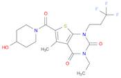 3-ethyl-6-[(4-hydroxy-1-piperidinyl)carbonyl]-5-methyl-1-(3,3,3-trifluoropropyl)-thieno[2,3-d]pyrimidine-2,4(1H,3H)-dione
