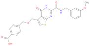 4-[[[1,4-dihydro-2-[[[(3-methoxyphenyl)methyl]amino]carbonyl]-4-oxothieno[2,3-d]pyrimidin-5-yl]methoxy]methyl]-benzoic acid