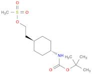 Carbamic acid, N-[trans-4-[2-[(methylsulfonyl)oxy]ethyl]cyclohexyl]-, 1,1-dimethylethyl ester