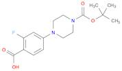 4-(4-Carboxy-3-fluoro-phenyl)-piperazine-1-carboxylic acid tert-butyl ester