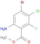 Benzoic acid, 6-amino-4-bromo-3-chloro-2-fluoro-, methyl ester