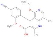 1,6-Naphthyridine-3-carboxylic acid, 4-(4-cyano-2-methoxyphenyl)-5-ethoxy-1,4-dihydro-2,8-dimethyl-