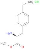 Alanine, 3-(p-ethylphenyl)-, methyl ester, hydrochloride, L-