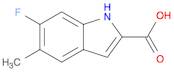 1H-Indole-2-carboxylic acid, 6-fluoro-5-methyl-