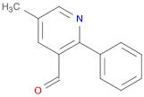 3-Pyridinecarboxaldehyde, 5-methyl-2-phenyl-