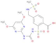 Benzoic acid, 2-[[[[(4,6-dimethoxy-2-pyrimidinyl)amino]carbonyl]amino]sulfonyl]-4-[[(methylsulfony…