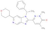 3(2H)-Pyridazinone, 2,4-dimethyl-6-[1-[(1S)-1-phenylethyl]-6-(tetrahydro-2H-pyran-4-yl)-1H-imidazo[4,5-c]pyridin-2-yl]-