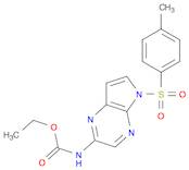 Carbamic acid, N-[5-[(4-methylphenyl)sulfonyl]-5H-pyrrolo[2,3-b]pyrazin-2-yl]-, ethyl ester