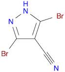 1H-Pyrazole-4-carbonitrile, 3,5-dibromo-