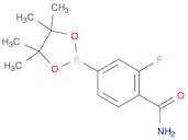 Benzamide, 2-fluoro-4-(4,4,5,5-tetramethyl-1,3,2-dioxaborolan-2-yl)-