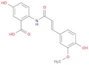 Benzoic acid, 5-hydroxy-2-[[(2E)-3-(4-hydroxy-3-methoxyphenyl)-1-oxo-2-propen-1-yl]amino]-