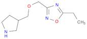 1,2,4-Oxadiazole, 5-ethyl-3-[(3-pyrrolidinylmethoxy)methyl]-
