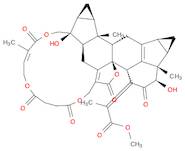 Propanoic acid, 2-[(3R,3aS,3bR,4aS,5aS,6S,6aR,7aS,8S,12E,24aS,24bR,27R)-3,3a,3b,4,4a,5,5a,6,6a,7,7a,8,9,11,14,16,17,18,19,24b-eicosahydro-3,8-dihydroxy-3a,6,12-trimethyl-2,11,16,19,23-pentaoxo-23H-6,8,24a,22-[1]propanyliden[3]ylidyne-21H,24aH-cyclopropa[r]cycloprop[1,2]acenaphtho[4,5-u][1,5,10,15]tetraoxacyclodocosin-1(2H)-ylidene]-, methyl ester, (2Z)-