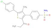 Benzenesulfonamide, 4-[5-(4-chlorophenyl)-4-methyl-2-(1-oxopropyl)-3-thienyl]-