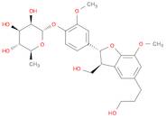 α-L-Mannopyranoside, 4-[(2R,3S)-2,3-dihydro-3-(hydroxymethyl)-5-(3-hydroxypropyl)-7-methoxy-2-benz…