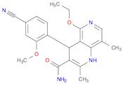 1,6-Naphthyridine-3-carboxamide, 4-(4-cyano-2-methoxyphenyl)-5-ethoxy-1,4-dihydro-2,8-dimethyl-