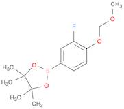 2-[3-Fluoro-4-(methoxymethoxy)phenyl]-4,4,5,5-tetramethyl-1,3,2-dioxaborolane