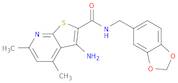 3-amino-N-[(2H-1,3-benzodioxol-5-yl)methyl]-4,6-dimethylthieno[2,3-b]pyridine-2-carboxamide
