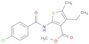 2-(4-Chloro-benzoylamino)-4-ethyl-5-methyl-th iophene-3-carboxylic acid methyl ester
