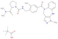 (S)-2-(Dimethylcarbamothioyl)-N-(2-methyl-4-(1-methyl-1,4,5,10-tetrahydrobenzo[b]pyrazolo[3,4-e][1,4]diazepine-5-carbonyl)benzyl)pyrrolidine-1-carboxamide, Trifluoroacetate