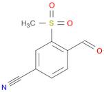 4-Formyl-3-(methylsulfonyl)benzonitrile