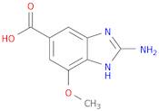 2-Amino-7-methoxy-1H-benzo[d]imidazole-5-carboxylic acid