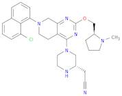 2-((S)-4-(7-(8-Chloronaphthalen-1-yl)-2-(((S)-1-methylpyrrolidin-2-yl)methoxy)-5,6,7,8-tetrahydropyrido[3,4-d]pyrimidin-4-yl)piperazin-2-yl)acetonitrile