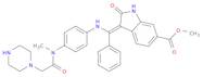 (Z)-Methyl 3-(((4-(N-methyl-2-(piperazin-1-yl)acetamido)phenyl)amino)(phenyl)methylene)-2-oxoindoline-6-carboxylate ( Nintedanib Impurity)