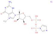 5′-Guanylic acid, 7-methyl-, monoanhydride with 1Himidazol-1-ylphosphonic acid, disodium salt