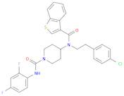 4-[(Benzo[b]thien-3-ylcarbonyl)[2-(4-chlorophenyl)ethyl]amino]-N-(2,4-difluorophenyl)-1-piperidi...