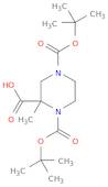 1,4-Bis(tert-butoxycarbonyl)-2-methylpiperazine-2-carboxylic acid