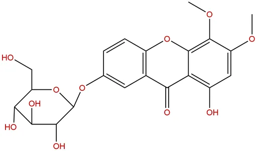 1,7-dihydroxy-3,4-dimethoxylxanthone-7-O-Veratriloside