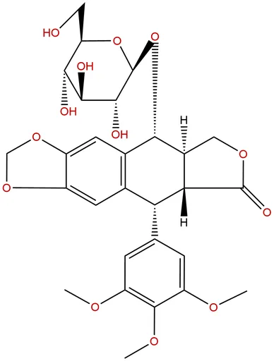 Podophyllotoxin-7-O-glucoside