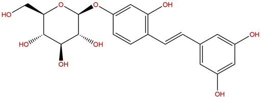 Oxyresveratrol 4'-O-β-D-glucopyranoside