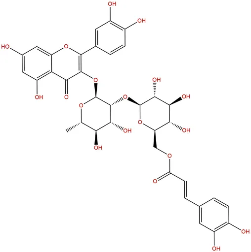 Quercetin-3-O-α-(6'''-caffeoylglucosyl-β-1,2-rhamnoside)