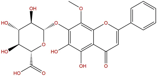 5,6-Dihydroxy-8-methoxyflavone-7-O-glucuronide