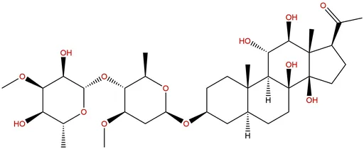 3-O-6-Deoxy-3-O-methyl-β-D-allopyranosyl-(1→4)-β-D-oleandropyranosyl-tenacigenin C