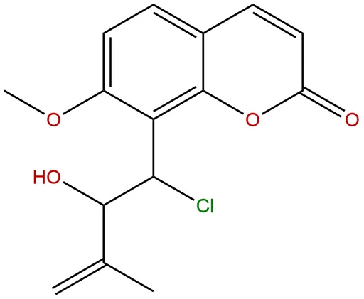8-(1-Chloro-2-hydroxy-3-methylbut-3-enyl)-7-methoxycoumarin