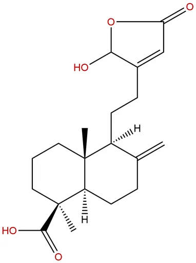 16-Hydroxy-8(17),13-labdadien-15,16-olid-19-oic acid